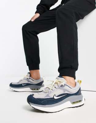 Nike Air Max Bliss trainers in grey and navy - ASOS Price Checker
