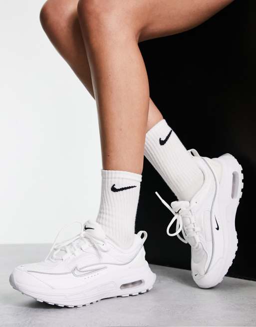 Nike air max on sale bianche e argento