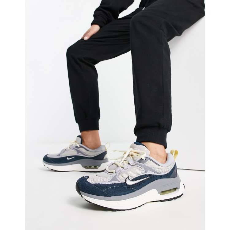 Nike Air Max Bliss sneakers in gray and navy ASOS