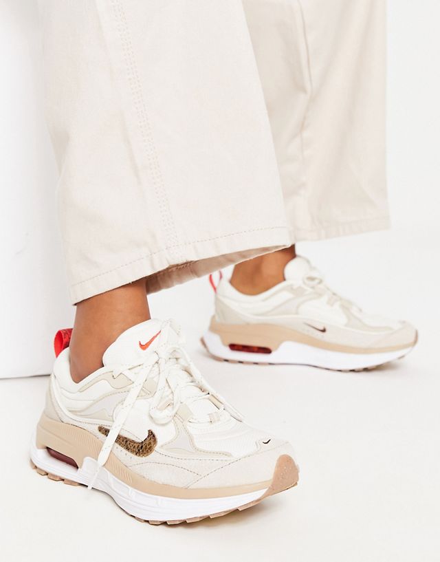 Nike Air Max Bliss sneakers in ivory/red - IVORY