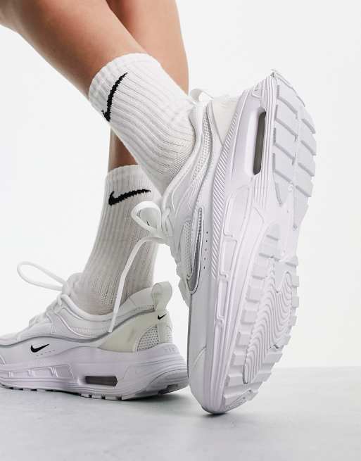 Womens white nike hot sale air max trainers