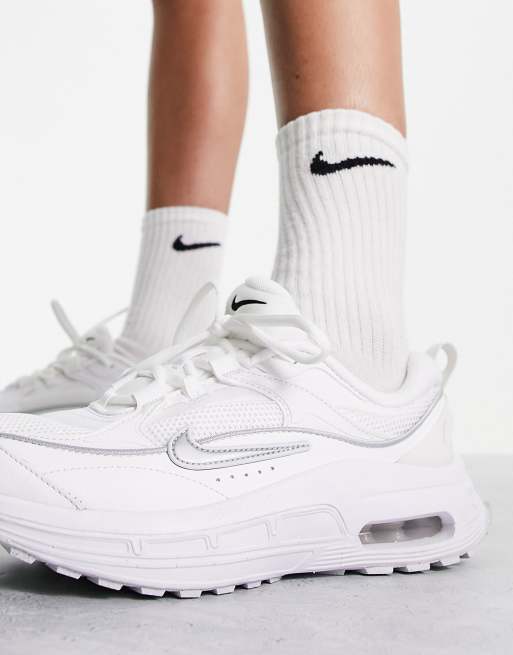 Nike – Air Max Bliss – Vita och silverfärgade sneakers, 3 av 4
