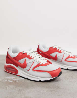 Nike Air Max Command in platinum tint \u0026 red | ASOS