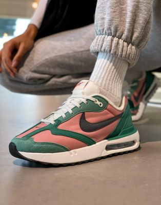 Nike Air Max Dawn NN trainers in rust pink and jade green - ASOS Price Checker