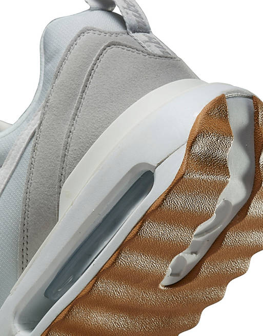 Nike Air Max Dawn sneakers in gray fog/summit white