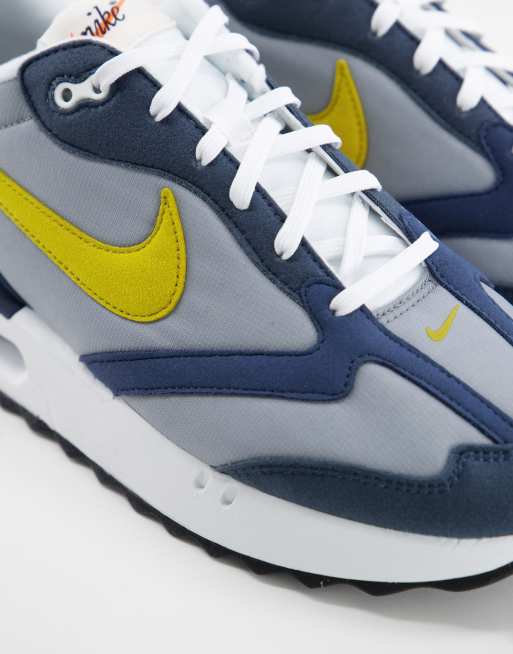 Nike Air Max Dawn sneakers in particle gray dark citron