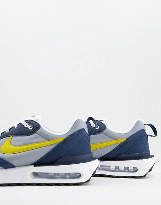 Nike Air Max Dawn sneakers in particle gray/dark citron