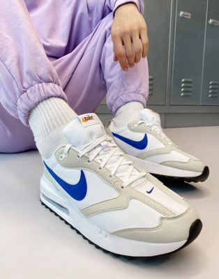 Nike Air Max Dawn trainers in stone and blue - ASOS Price Checker