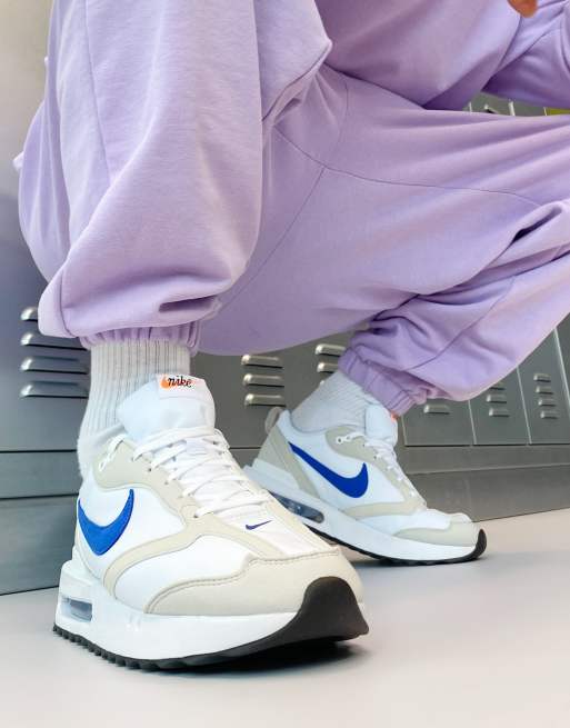 nike air max dawn white and blue