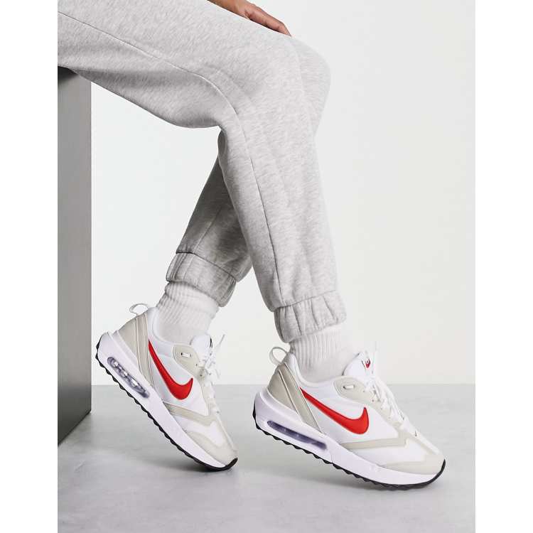 Nike trainers 2025 white and red