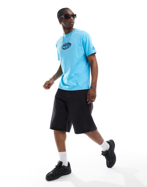 Nike Air Max Day T shirt blu con stampa grafica ASOS