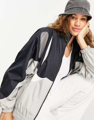 Nike - Air Max Day - Veste zippée avec empiècement - Noir et étain