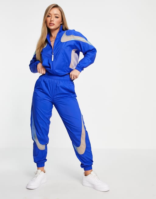 Blue nike air hot sale max tracksuit