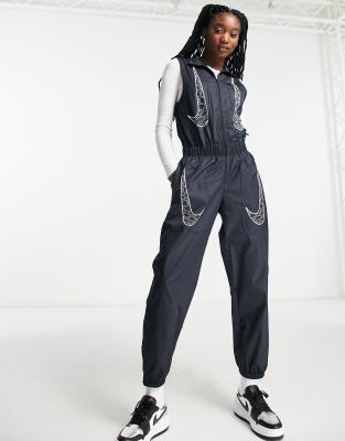 Nike Air Max Day woven jumpsuit in black