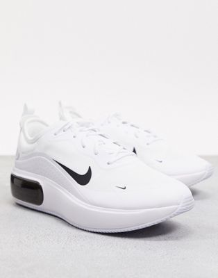 nike air max dia white and black sneakers