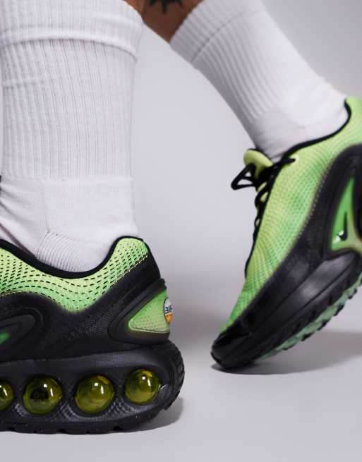 Nike Air Max DN sneakers in black and green | ASOS