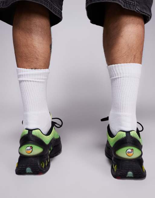 Nike Air Max DN sneakers in black and green | ASOS