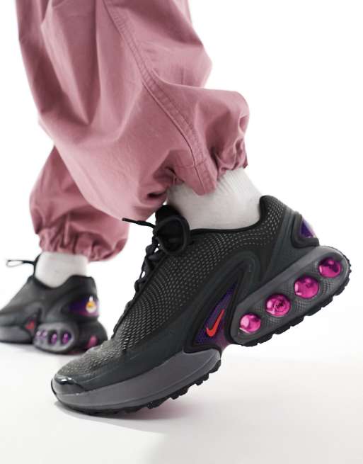 Nike Air Max DN sneakers in black and purple ASOS