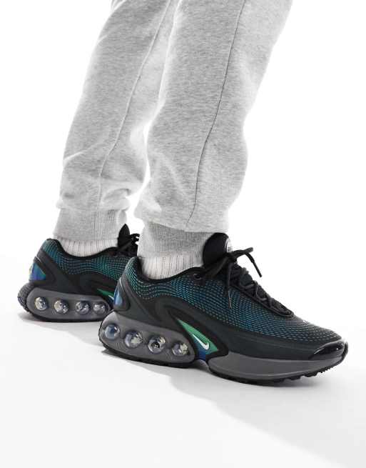 Nike Air Max DN sneakers in black blue and green