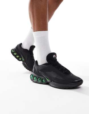 Кроссовки Nike Air Max DN черного и зеленого цветов 13990₽