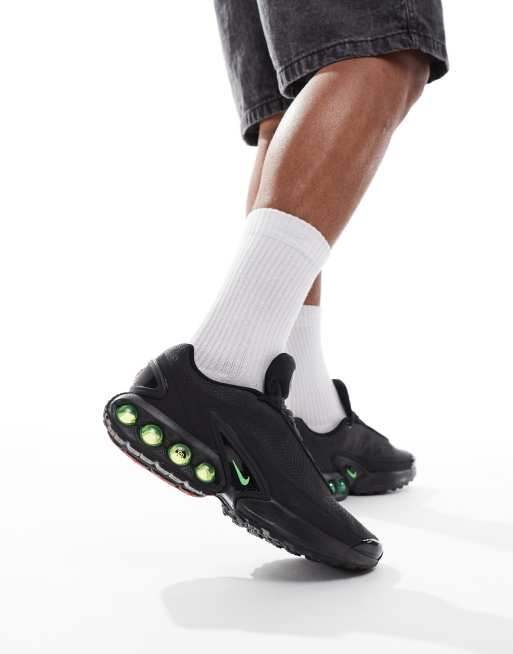 Nike Air Max DN sneakers in black & green 