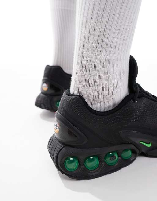 Nike Air Max DN sneakers in black & green 