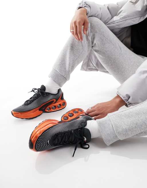 Nike Air Max DN sneakers in dark gray and red | ASOS