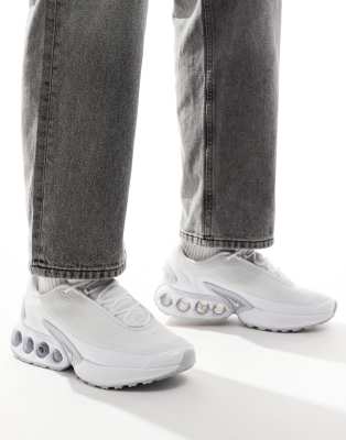 Nike Air Max Dn Sneakers In White And Silver