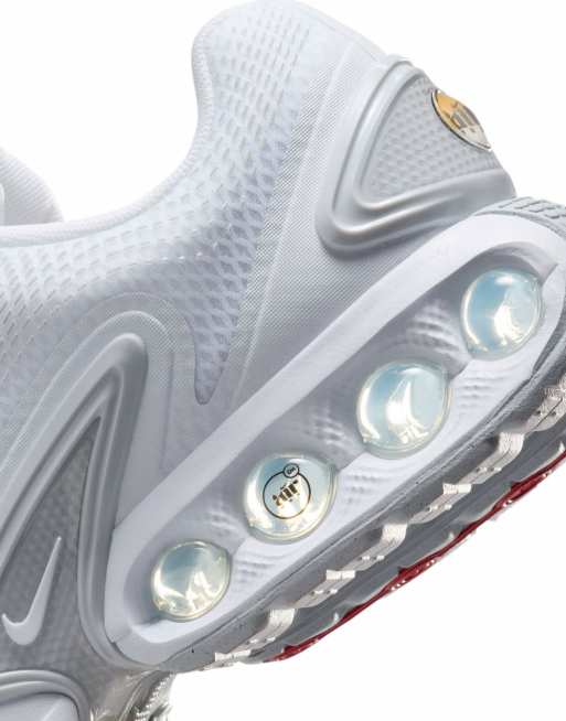 Nike Air Max DN sneakers in white and silver, 2 of 5