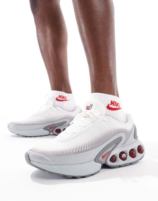Nike Air Max DN trainers in grey and red ASOS