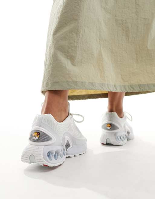 Nike Air Max DN unisex sneakers in white and silver | ASOS