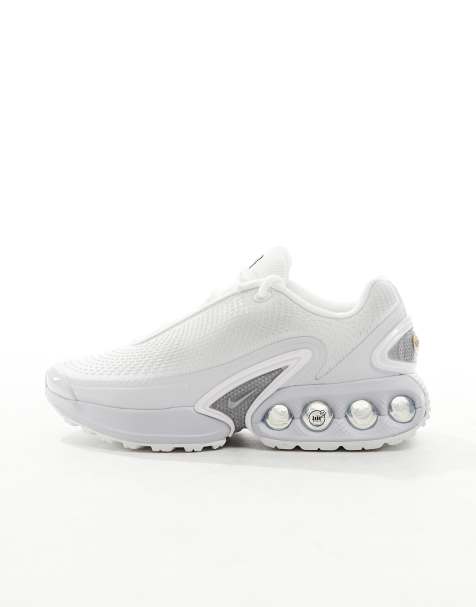 Nike Air Max DN unisex trainers in white and silver - view 1