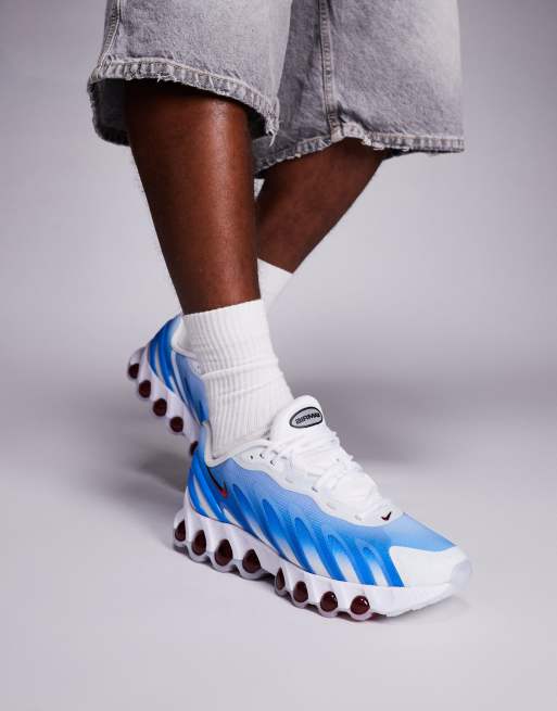 Nike Air Max DN8 sneakers in white and blue ASOS