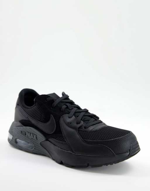 nike air max excee trainers in triple black