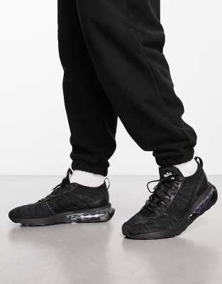 Nike Air Max Flyknit Racer Sneakers In Black