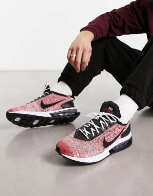 Nike Air Max Flyknit Racer Sneaker In Red