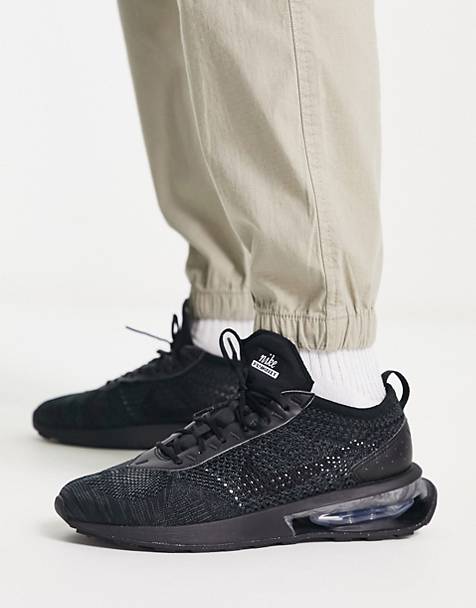 Nike Air Max Flyknit Racer trainers in triple black
