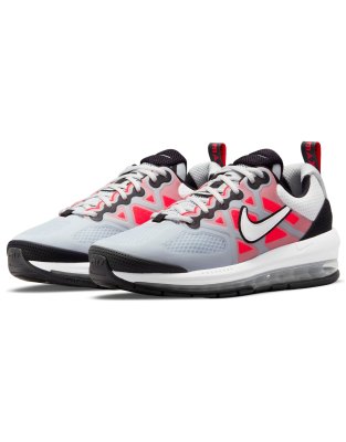 Nike Air Max Genome Sneakers In Pure Platinum/bright Crimson-gray In Gray