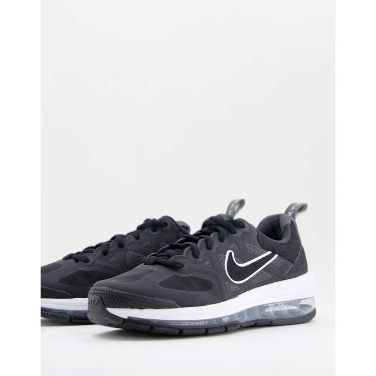 Nike Air Max Genome Sneakers nere e bianche ASOS