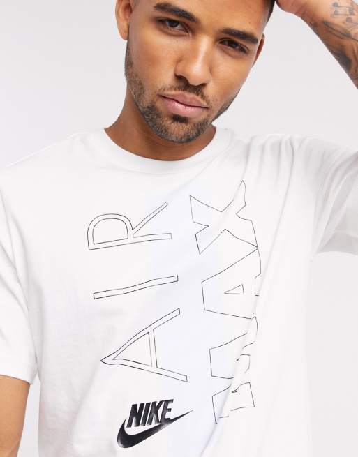 Nike air max store t shirt white