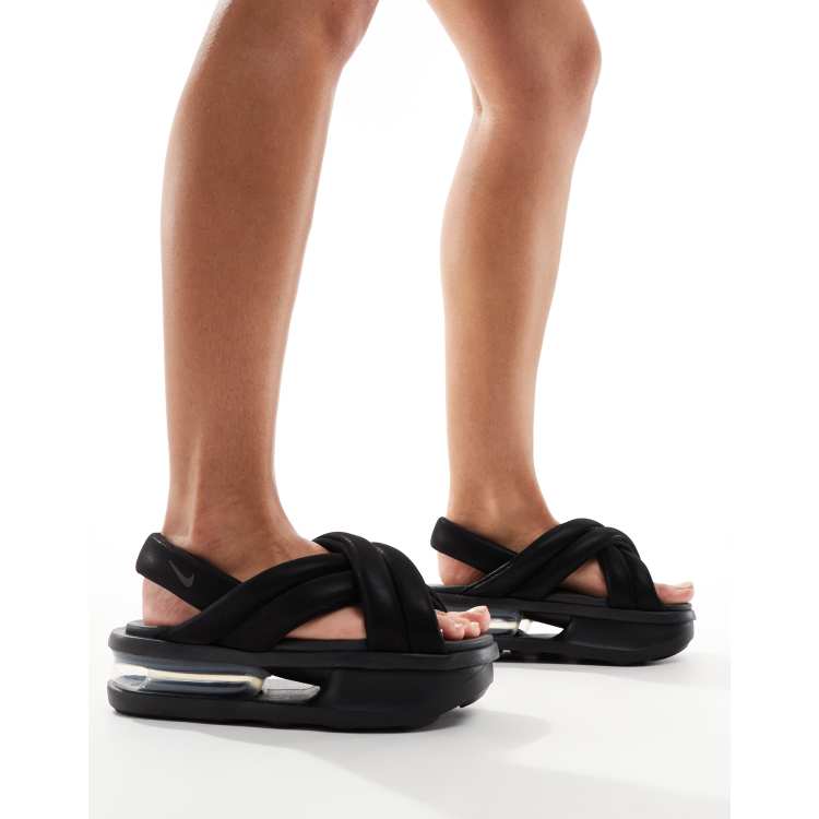 Nike Air Max Isla sandals in black ASOS