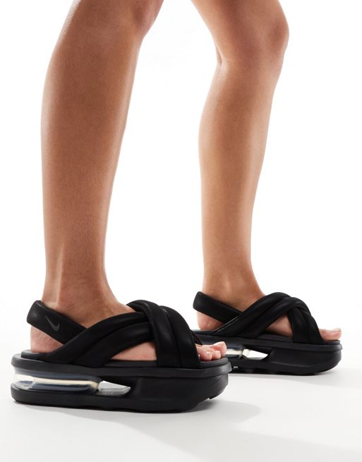 Nike Air Max Isla sandals in black | ASOS