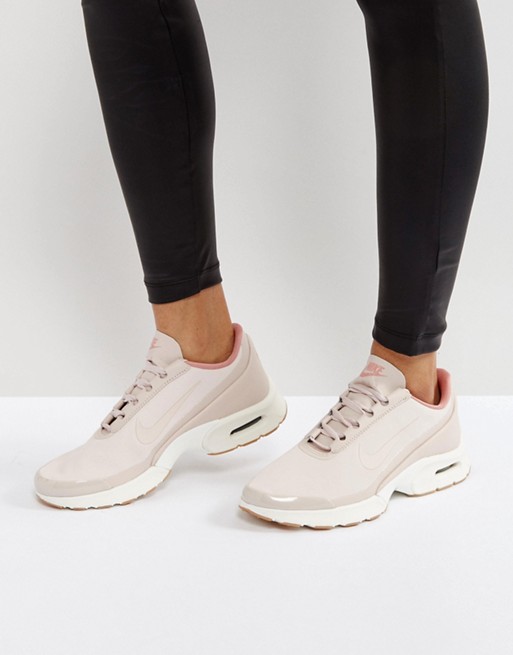 Accueil; Nike - Air Max Jewell - Baskets en cuir - Rose pastel. image.AlternateText