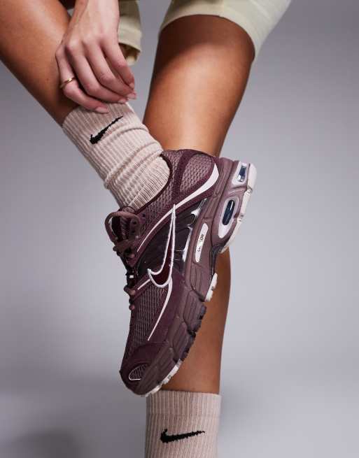 Nike – Air Max Moto 2K – Bordowe zamszowe buty sportowe, 5 z 5