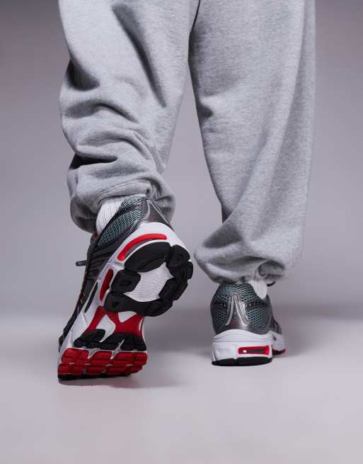 Nike – Air Max Moto 2K – Grå och röda träningsskor, 5 av 5