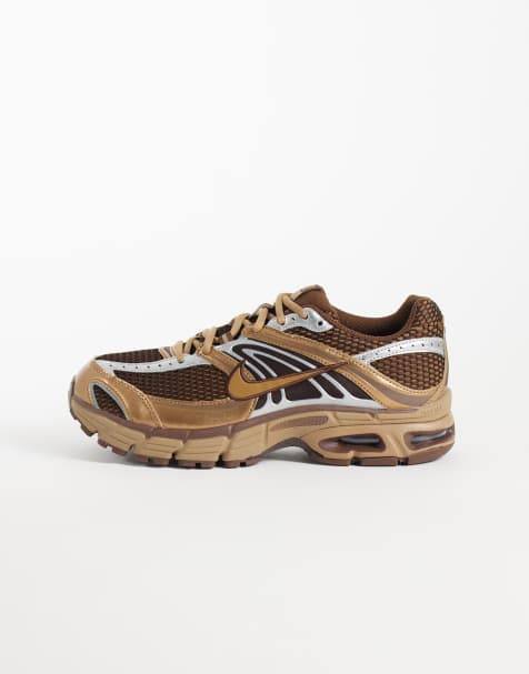 Nike Air Max Moto 2K mockasneakers i brunt och silver - view 1