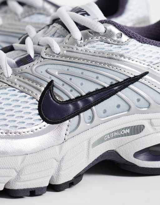 Nike Air Max Moto 2K sneakers in blue and metallic silver , 3 of 5