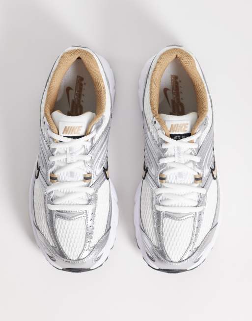 Nike Air Max Moto 2K sneakers in brown and metallic silver , 2 of 5
