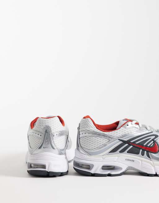 Nike Air Max Moto 2K sneakers in gray and red, 4 of 5