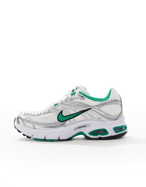 Nike Air Max Moto 2K sneakers in white and green